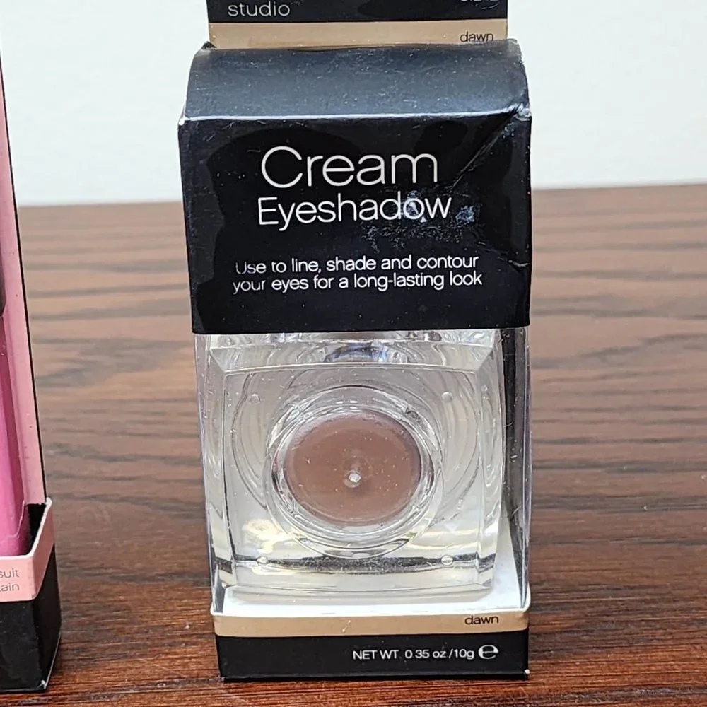 NEW - Elf Birthday Suit Pink Lip Stain and Gloss - Dawn Cream Eyeshadow - NEW